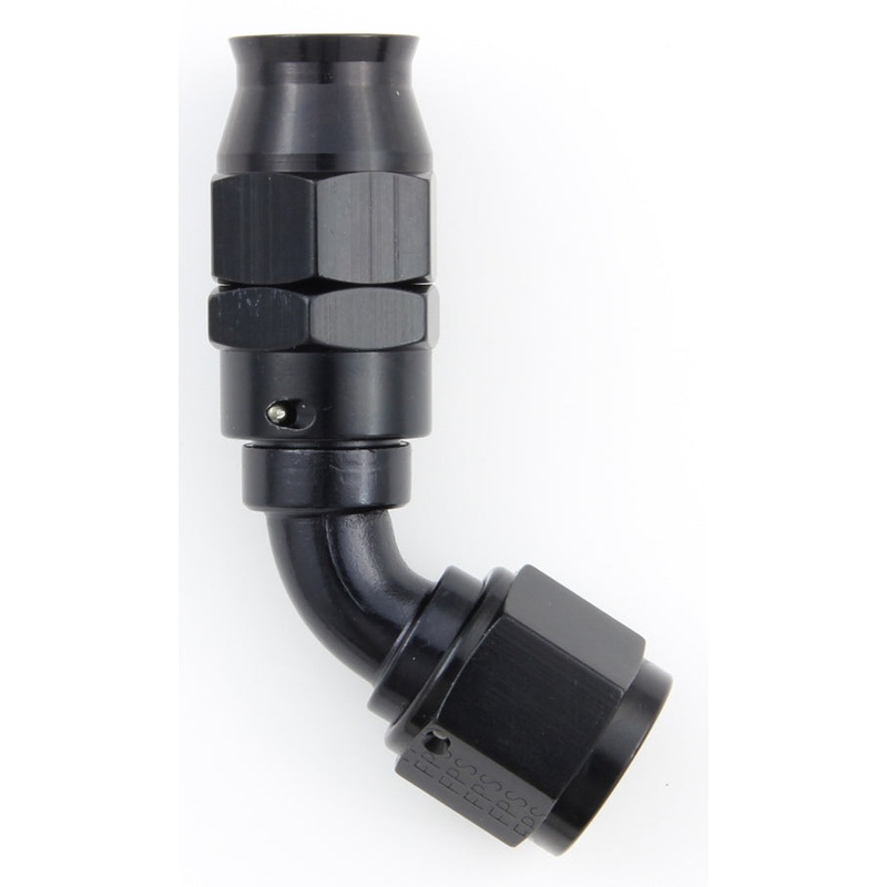 Fragola Hose Fitting #6 60-Degree PTFE Black 686006-BL
