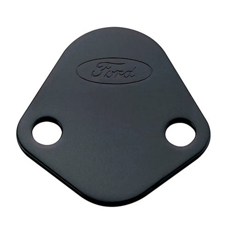 Ford Performance Fuel Pump Block-Off Plate Black w/Ford Logo
