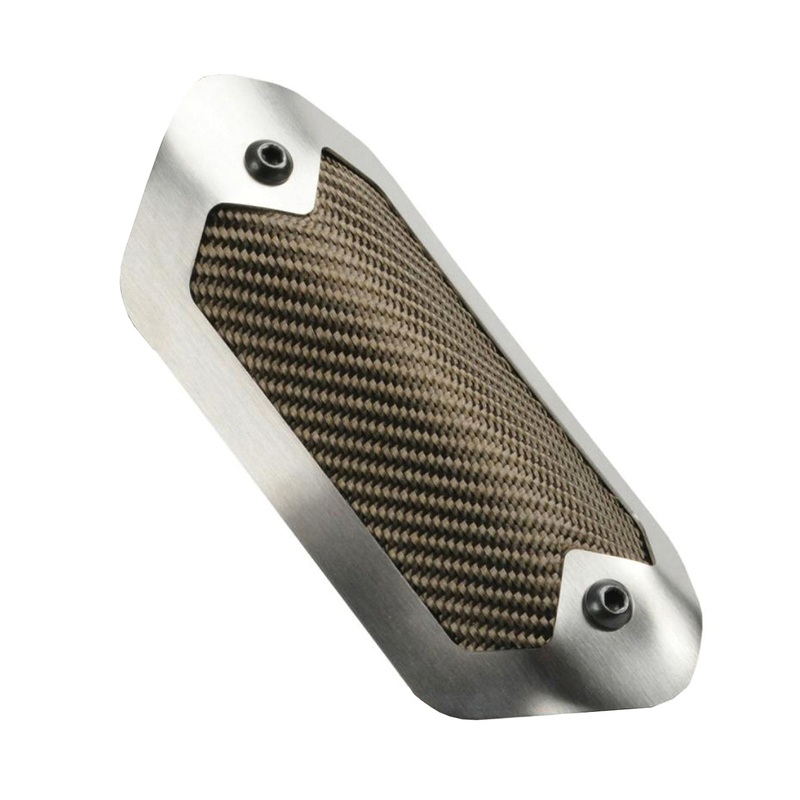 Design Engineering Flexible Heat Shield 3.5 x6.5 Brushed/Titanium