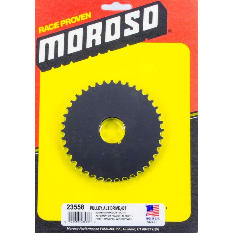 Moroso Alternator Drive Pulley 40T- Radius Tooth