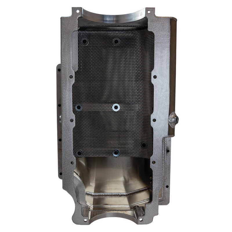 Moroso BBC 2pc. Billet Rail Oil Pan