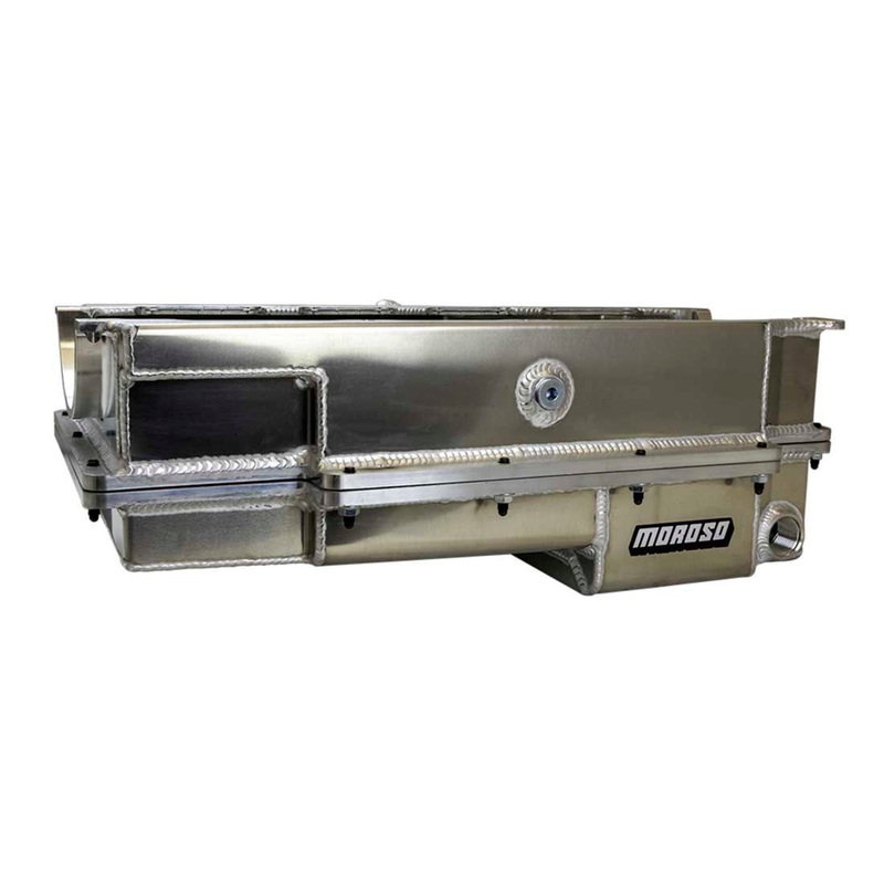 Moroso BBC Drag 2-Piece Oil Pan Wet Sump Fabricated Alm