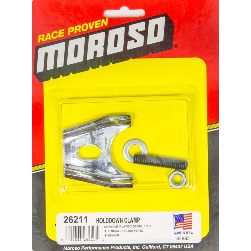 Moroso Chrome Ford Dist. Clamp
