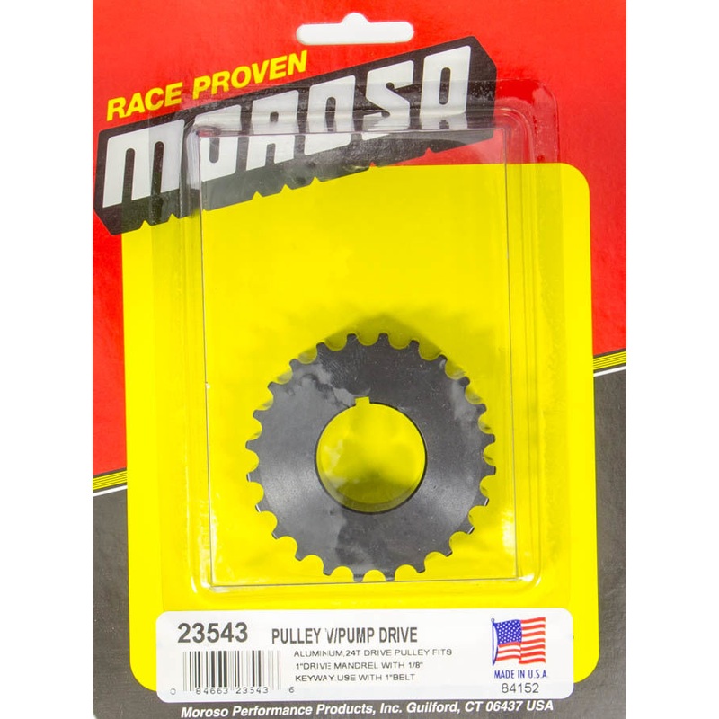 Moroso Dry Sump Drive Pulley 24T- Radius Tooth