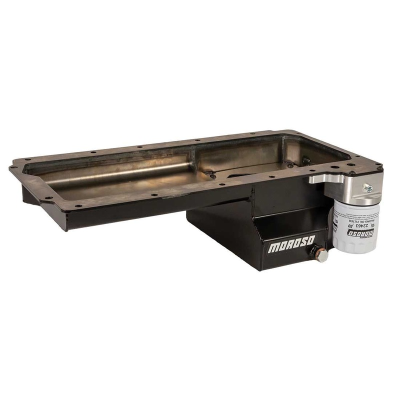Moroso GM LS Oil Pan w/Billet Oil Filter Adapter 7qts.