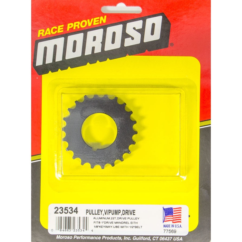 Moroso Vacuum Pump Drive Pulley 22T- Radius Tooth