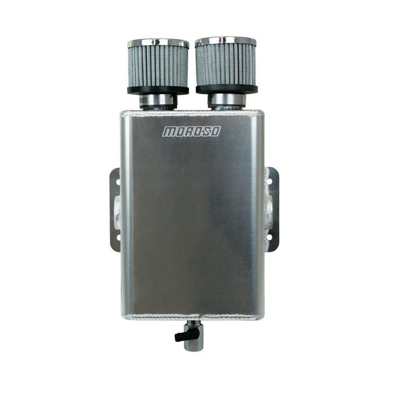 Moroso Alm Breather Tank w/Dual Breathers
