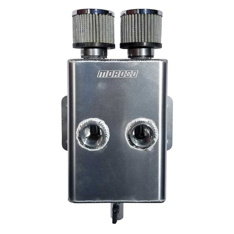 Moroso Breather Tank w/2 16an ORB Inlets w/2 Breathers