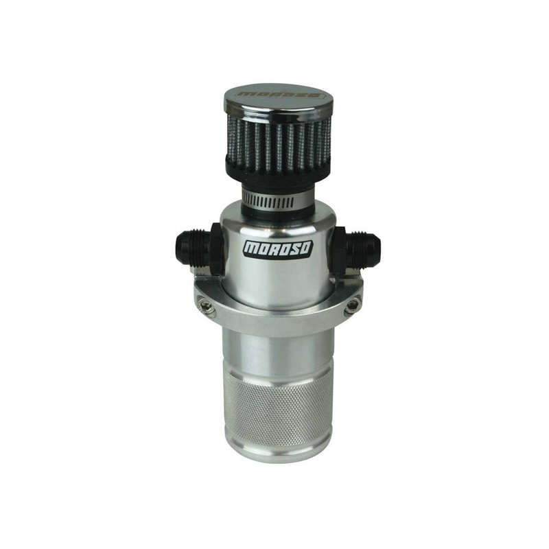 Moroso Compact Breather Tank Billet Alm. Polished