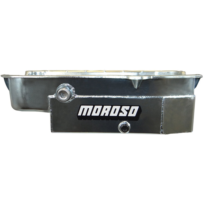 Moroso SBC 8qt CT Oil Pan – LH Dipstick