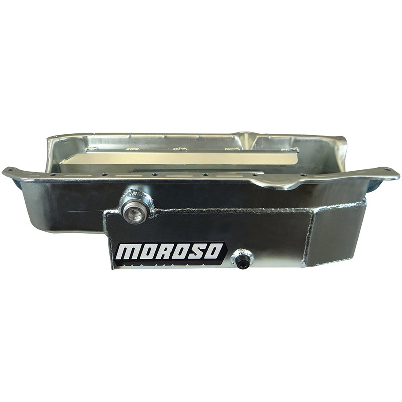 Moroso SBC 8qt CT Oil Pan – RH Dipstick 86+