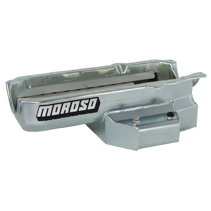 Moroso SBC C/T Oil Pan – RH Dipstick