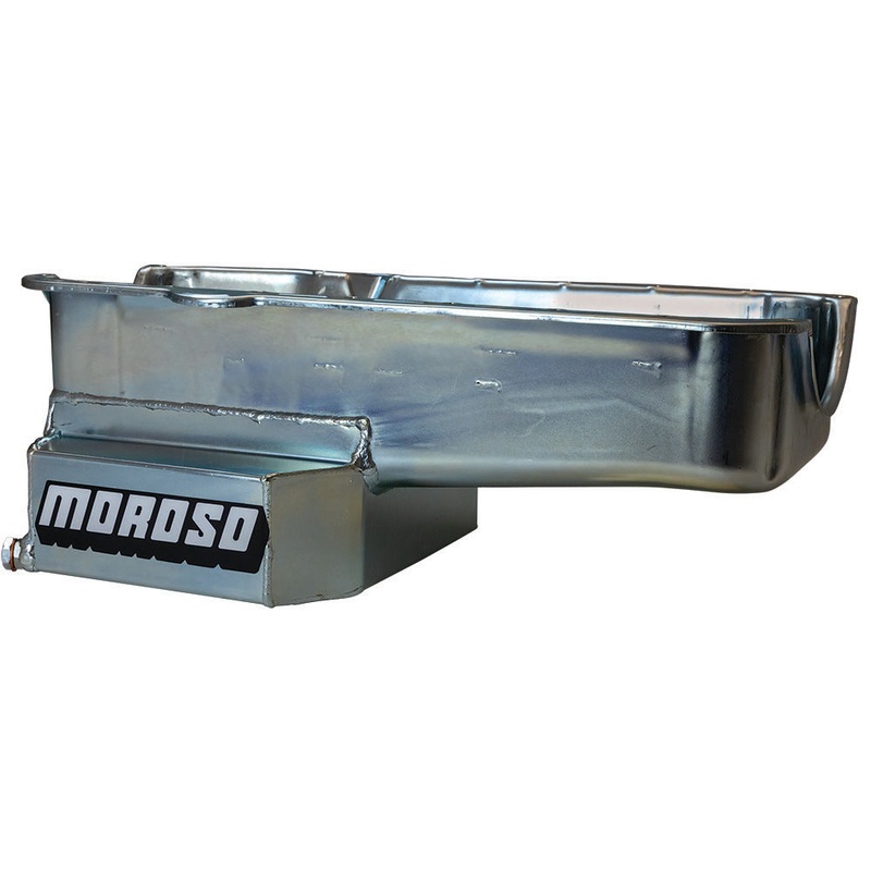 Moroso SBC RR 7qt Oil Pan w/LH Dipstick Pre-1980