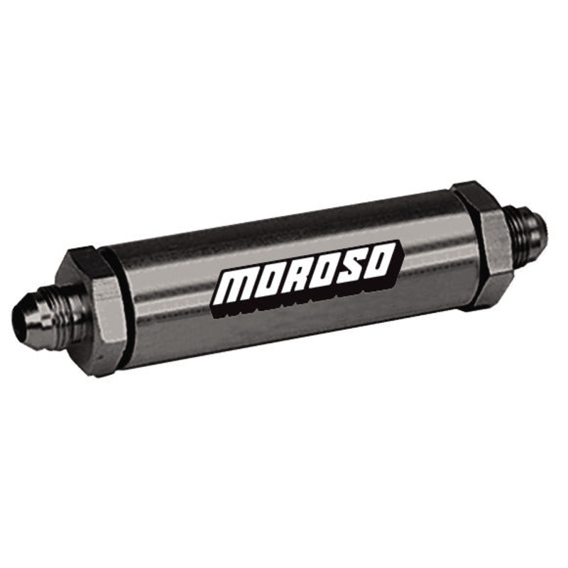 Moroso In-Line Screened Oil Filter #10 AN Fittings