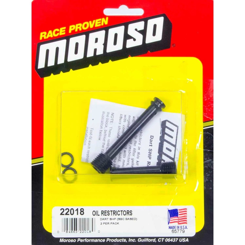 Moroso Oil Restrictors – SBC Dart SHP Block