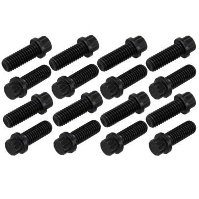 Moroso Exhaust Header Bolt Kit 12pt  3/8-16 x 1.00 (16pk)