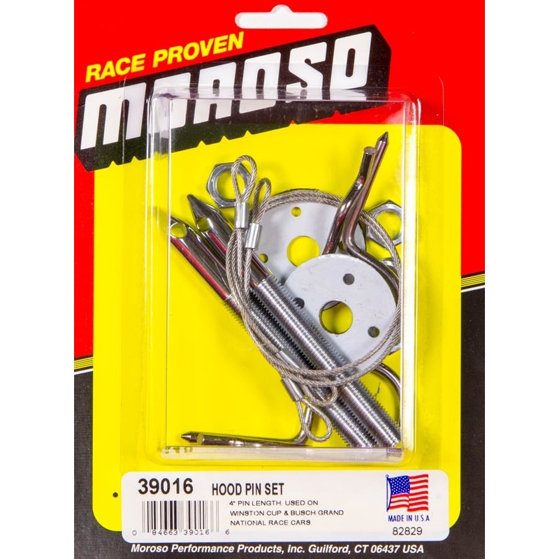 Moroso Hood Pin Kit Oval Track 4