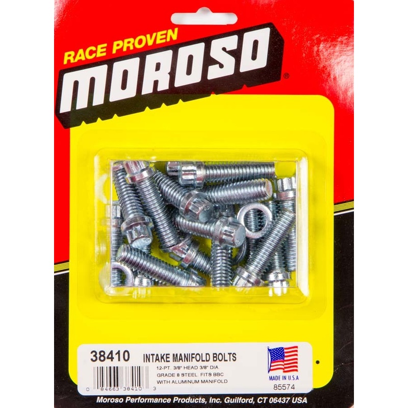 Moroso Moroso Intake Manifold Bolt Kit BB Chevy (16pk)