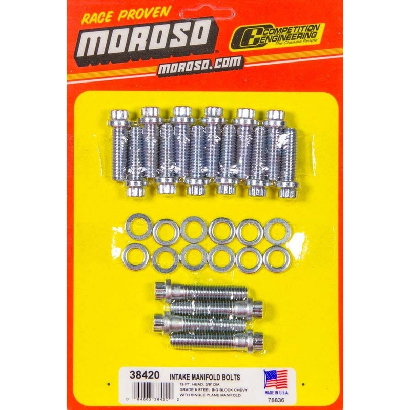 Moroso Moroso Intake Manifold Bolt Kit BB Chevy