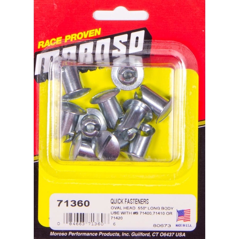 Moroso Oval Head Quick Fastener .550 Long Body