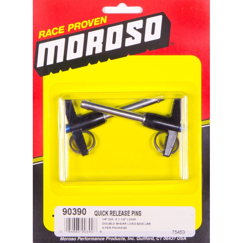 Moroso Quick Release Pins (2) 1/4 x 1-1/2