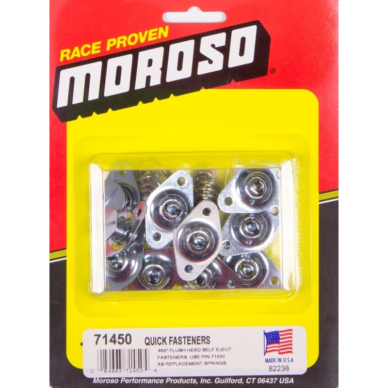 Moroso Self Ejecting Fasteners Steel .450 Short Body