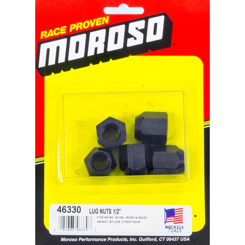 Moroso 1/2-20 Lug Nuts (5pk)