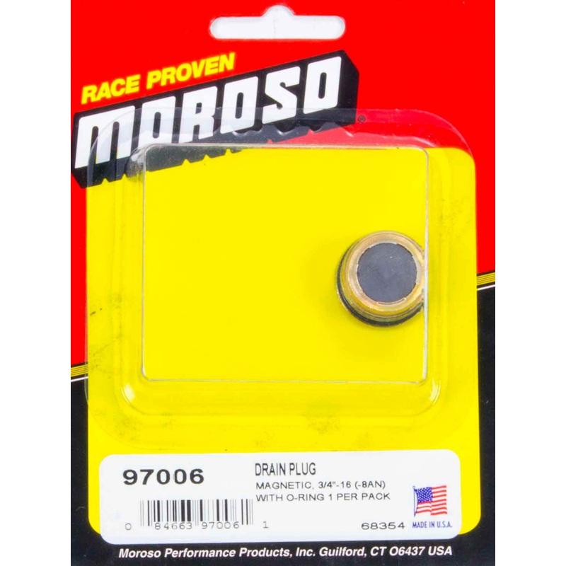Moroso Magnetic Drain Plug 3/4-16