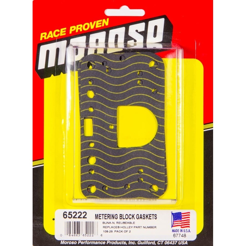 Moroso Neoprene Holley Gaskets