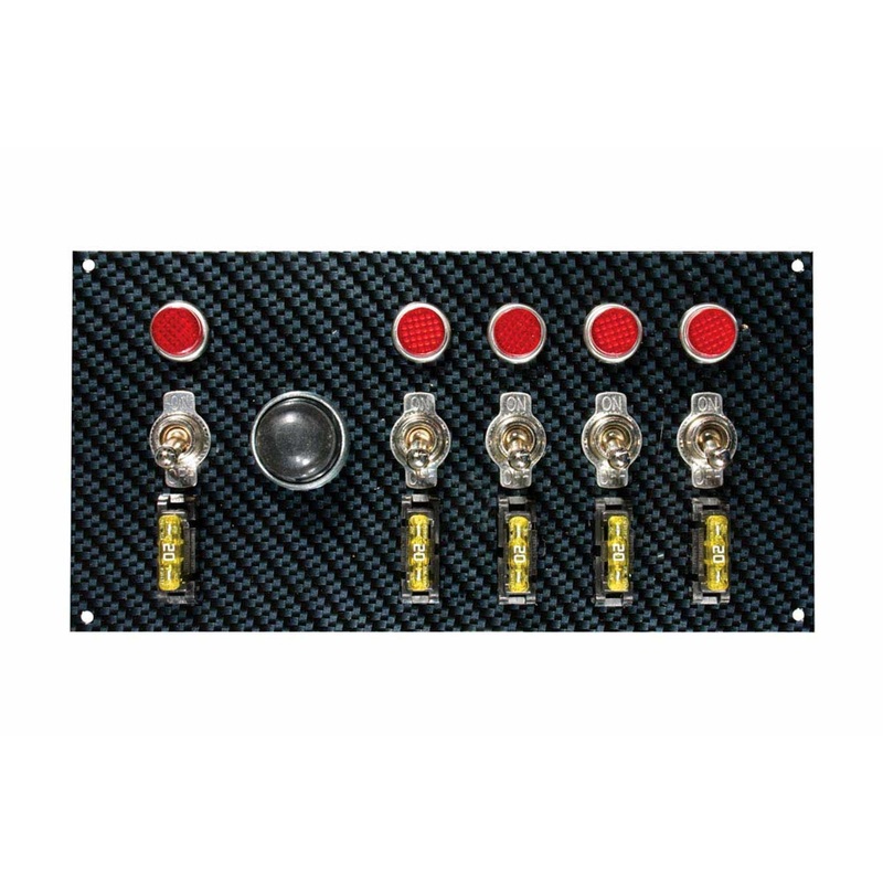 Moroso Fiber Design Switch Panel Black/Black