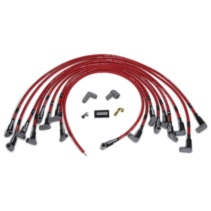 Moroso Ultra 40 Plug Wire Set BBC HEI Red