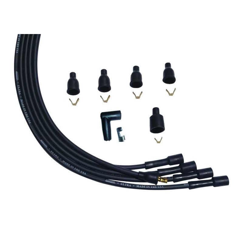 Moroso Ultra Plug Wire Set Universal 4-Cyl Black