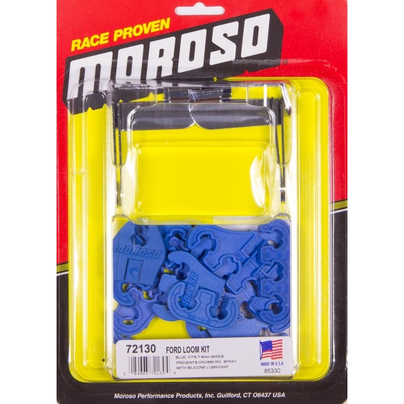 Moroso SBF Spark Plug Wire Loom Kit Blue
