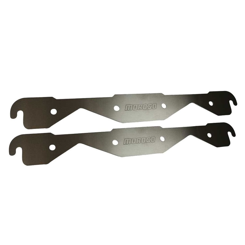 Moroso Storage Block Off Exhaust Plates SBC 23-Degree Heads