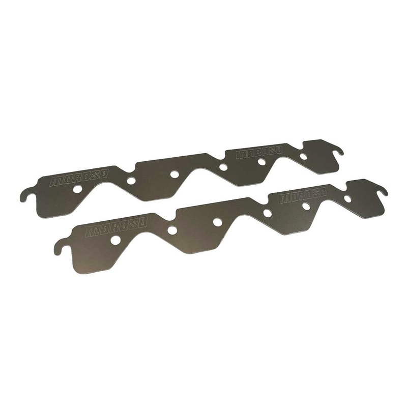 Moroso Storage Block Off Exhaust Plates SBF Conv. Heads