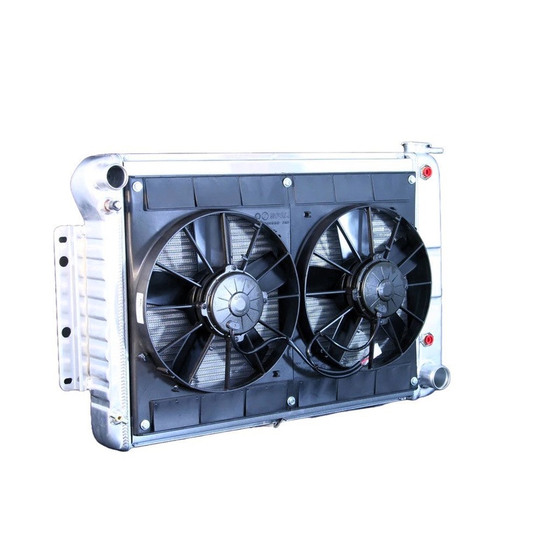 Dewitts Radiator w/Fans Automatic Transmission Raw Camaro 67-69 BBC