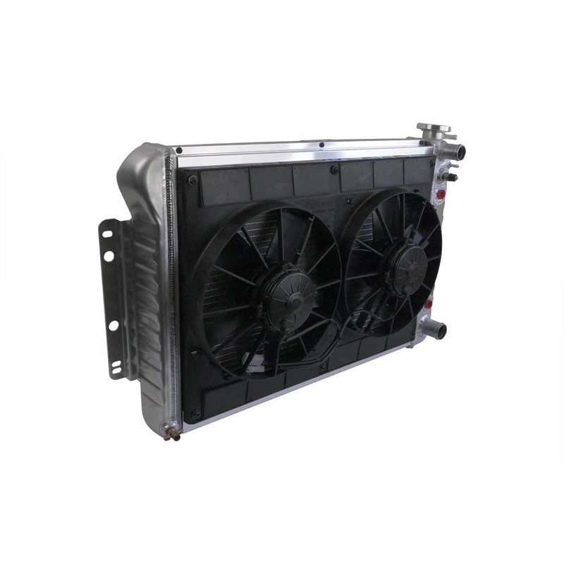 Dewitts Radiator w/Fans Automatic Transmission Raw Camaro 67-69 LS