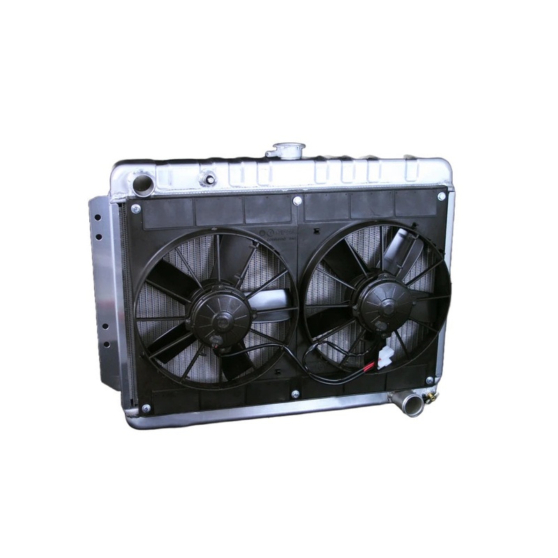 Dewitts Radiator w/Fans Automatic Transmission Raw Impala 65-70