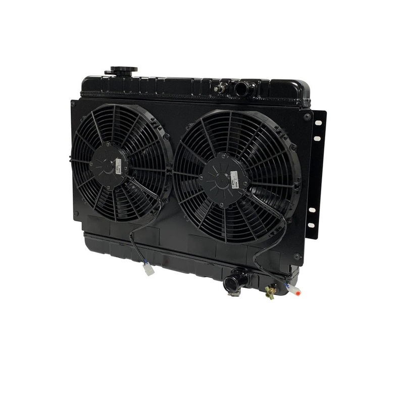Dewitts Radiator w/Fans Manual Transmission Chevelle 68-72 LS