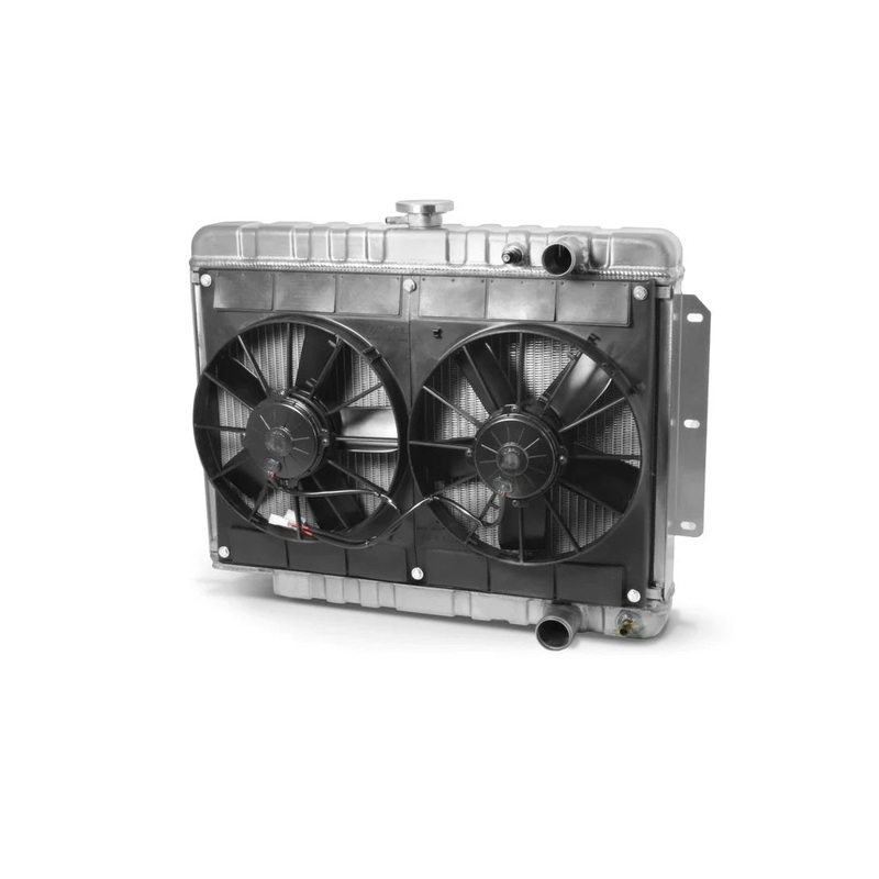 Dewitts Radiator w/Fans Manual Transmission Raw Impala LS 59-64