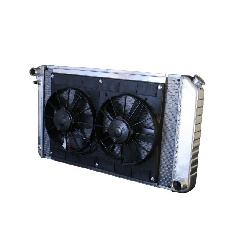 Dewitts Radiator w/Fans Manual Transmission Raw Nova 73-74