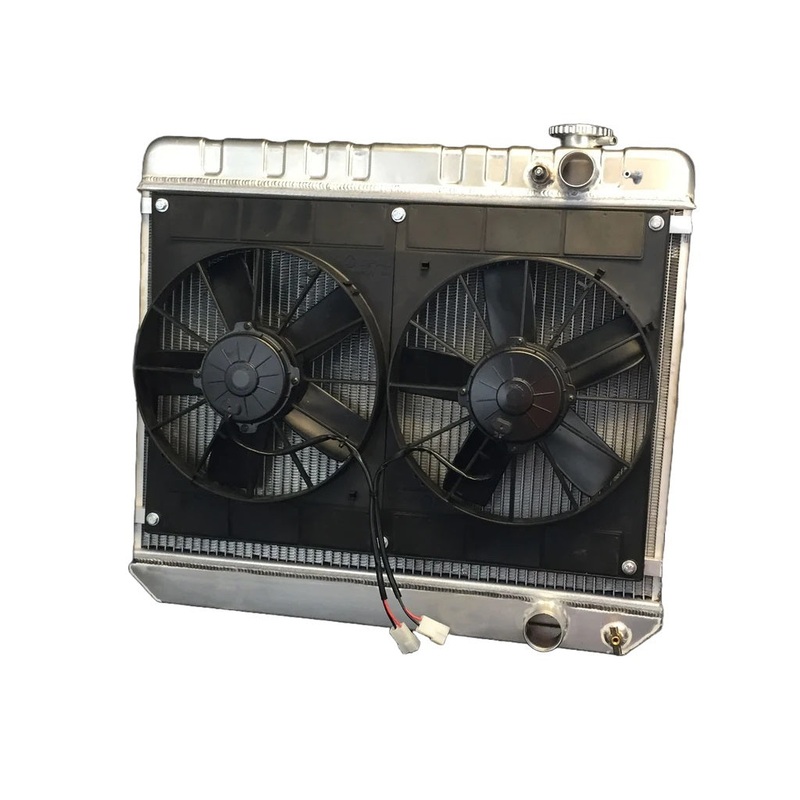 Dewitts Radiator w/Fans Manual Transmission Raw Nova LS 73-74