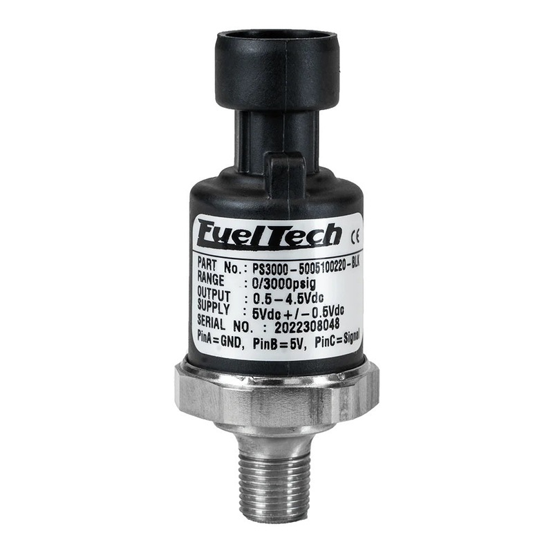 FuelTech 0-500 PSI Pressure Sensor (Black Series)