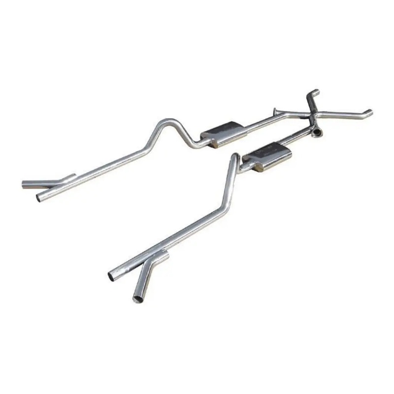Pypes 2.5 Exhaust w/X-Pipe 55-57 Chevy