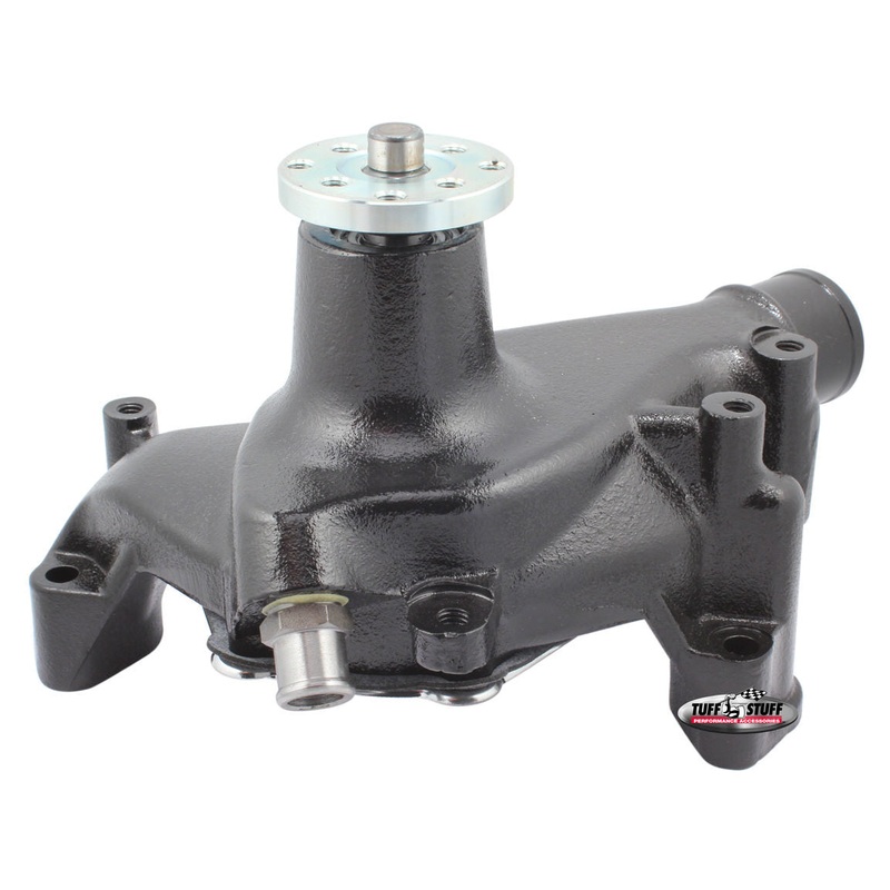 Tuff-Stuff Water Pump Long Black Cast SBC