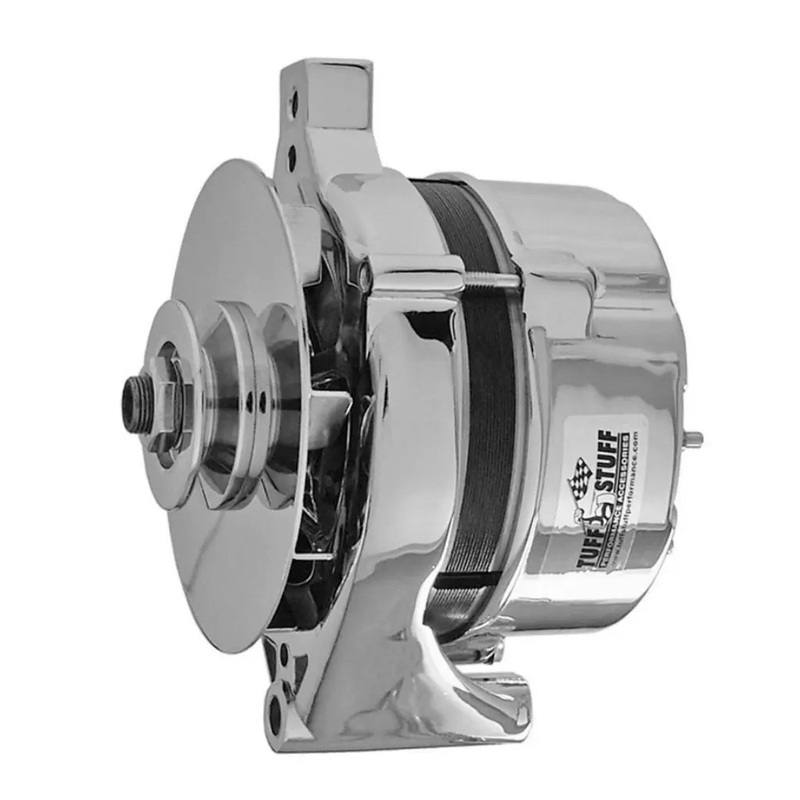 Tuff-Stuff Ford Alternator 70 amp Chrome 1 Groove Pulley