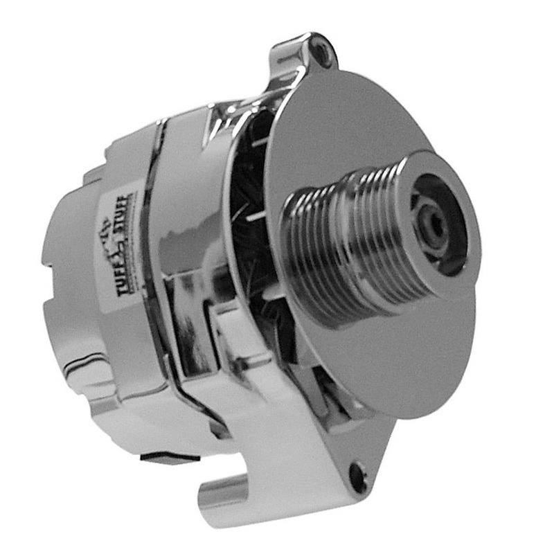 Tuff-Stuff Ford Alternator Chrome 1-Wire 6 Groove Pulley
