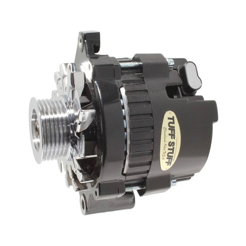 Tuff-Stuff GM Alternator 120 amp Black 6 Goove Pulley