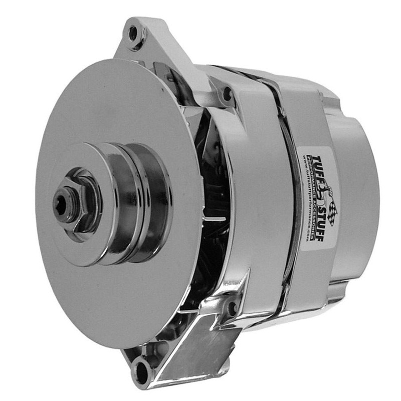 Tuff-Stuff GM Internally Regulated Alternator 100 Amp 1-Wire Chrome