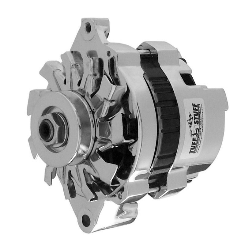 Tuff-Stuff Gm Mini Alt 120a Chrome 1-Wire 1 Groove Pulley